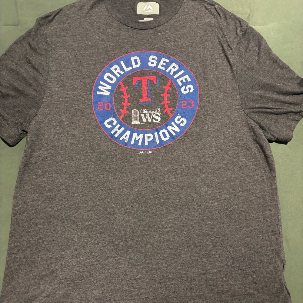 Majestic Gray World Series Champions Tee